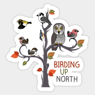 Birding Up North Sticker